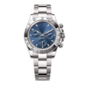 Chronograph 40 — Blue Dial · Silver Tone Bracelet & Tachymeter Bezel
