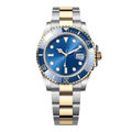Ocean Diver 40 — Blue Sunburst Dial · Bicolor Stainless Steel & Gold Tone Bracelet with Blue Ceramic Bezel
