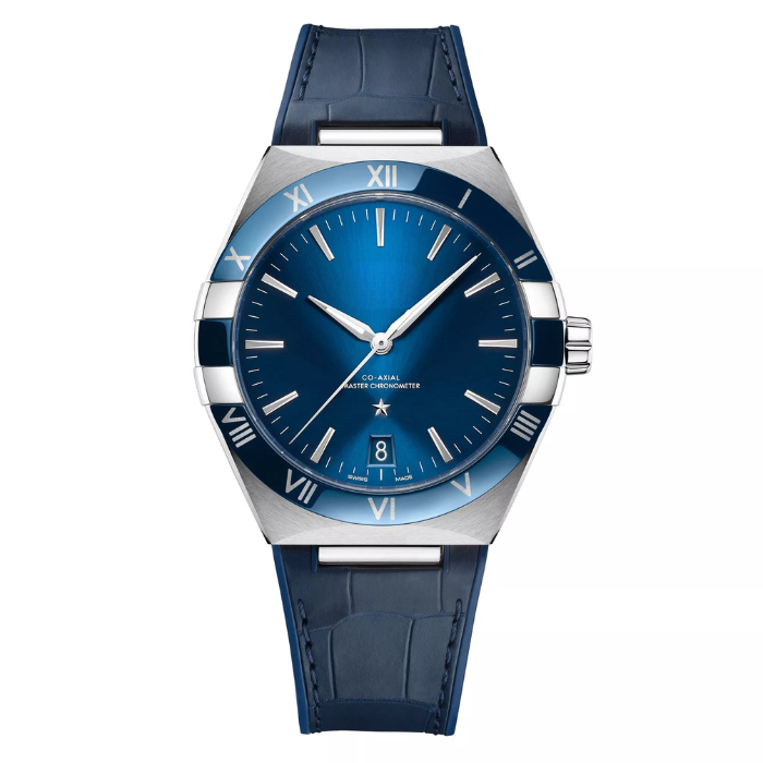 Constellation – Co-Axial Master Chronometer silver and Blue Dial