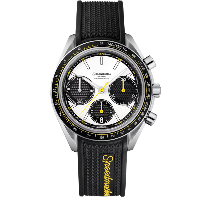 Speedmaster – Racing Co-Axial Chronometer Silver and White Dial
