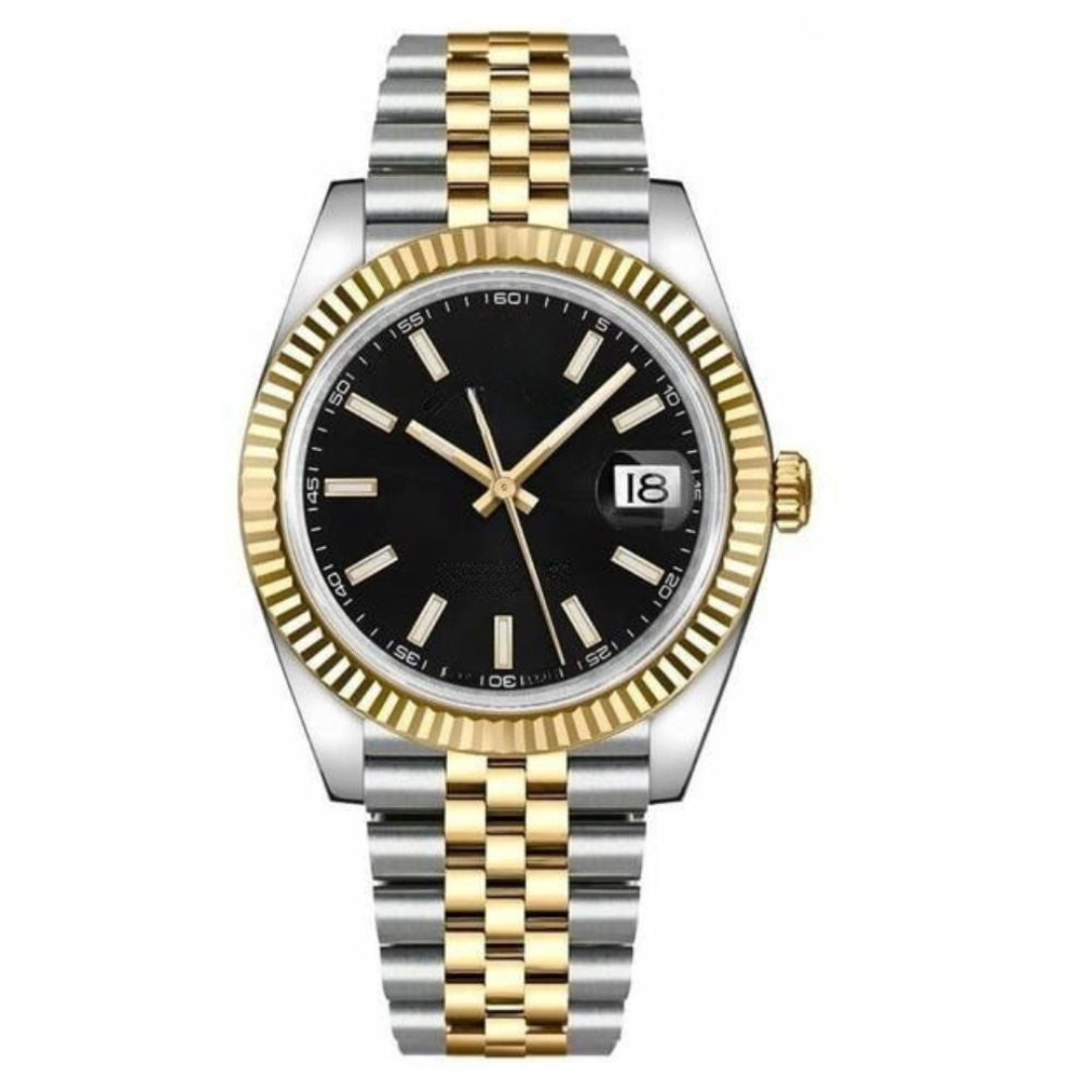 Classic 41 — Champagne Dial · Steel & Gold Tone Bracelet