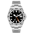 Field 42 — Black Dial · Steel Bracelet & Fixed 24H Bezel