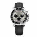 Chronograph 40 — Black Dial · Steel Case & Black Rubber Strap