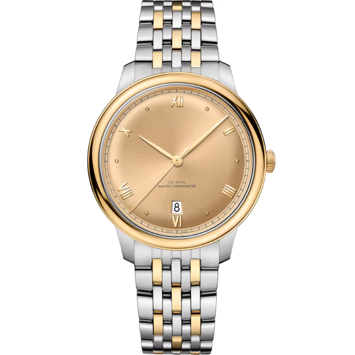 De Ville – Prestige Co-Axial Master Chronometer Silver and Gold Dial