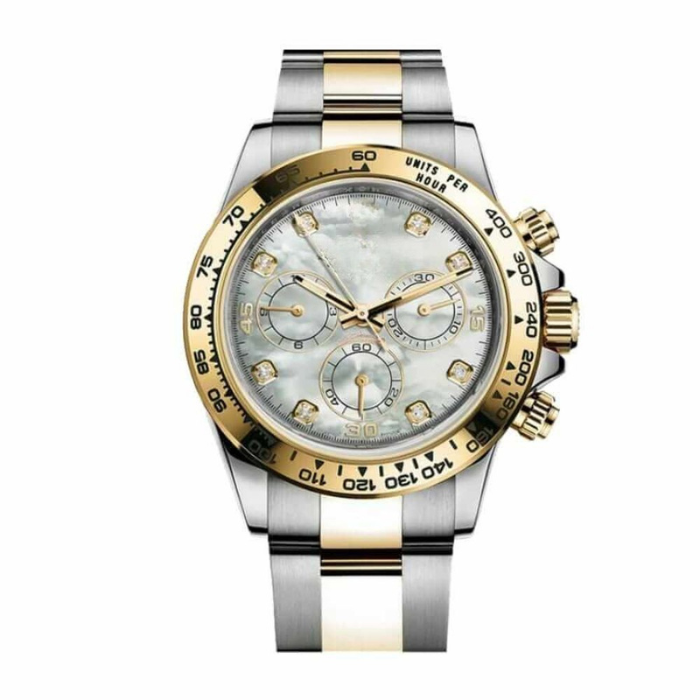 Chronograph 40 — Black Dial · Steel & Gold Tone Bracelet & Tachymeter Bezel