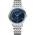 De Ville – Prestige Co-Axial Master Chronometer Silver and Blue Dial
