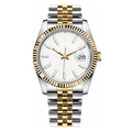 Classic 36 — Champagne Dial · Steel & Gold Tone Jubilee Bracelet & Fluted Bezel