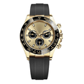 Chronograph 40 — Black Dial · Gold Tone Bracelet & Tachymeter Bezel