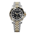 Dual Time 40 — Black Dial · Steel & Gold Tone Jubilee Bracelet & Grey-Black Ceramic Bezel