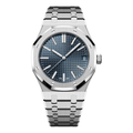 Octagon 41 — Midnight Blue Dial · Steel Bracelet & Brushed Bezel