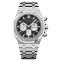 Chronograph 41 — Black Dial · Steel Bracelet & Octagonal Bezel