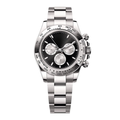 Racing Chronograph 40 — Black Dial · Silver Tone Case & Tachymeter Bezel